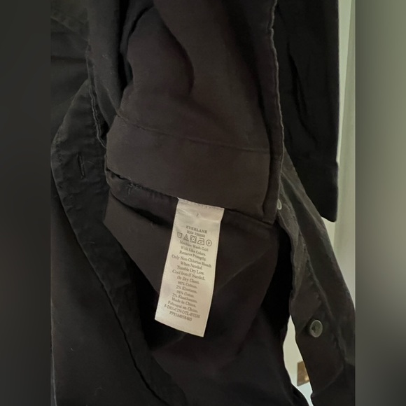 Everlane The Modern Utility Shirtdress – Black, Size 2 - Picture 5 of 6